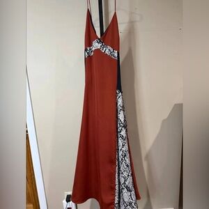 NWT Nordstrom Trouve Dress with Snakeskin Accent